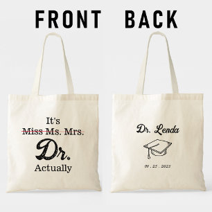 Tote Bag C'est Mlle Mme Mme Dr. Dr. En fait drôle mème d'hu