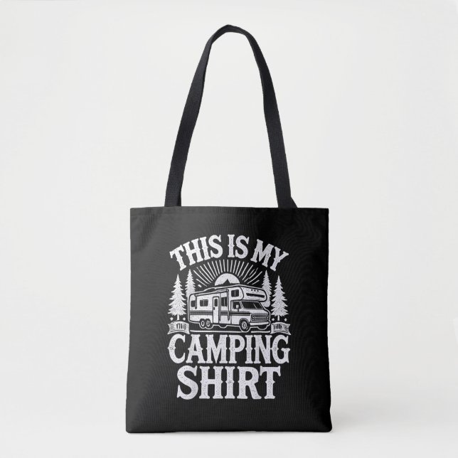 Tote Bag C'est Mon Camping Drôle Camping-car (Devant)