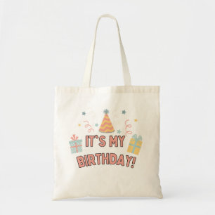 Tote Bag C'est mon casquette de fête d'anniversaire présent