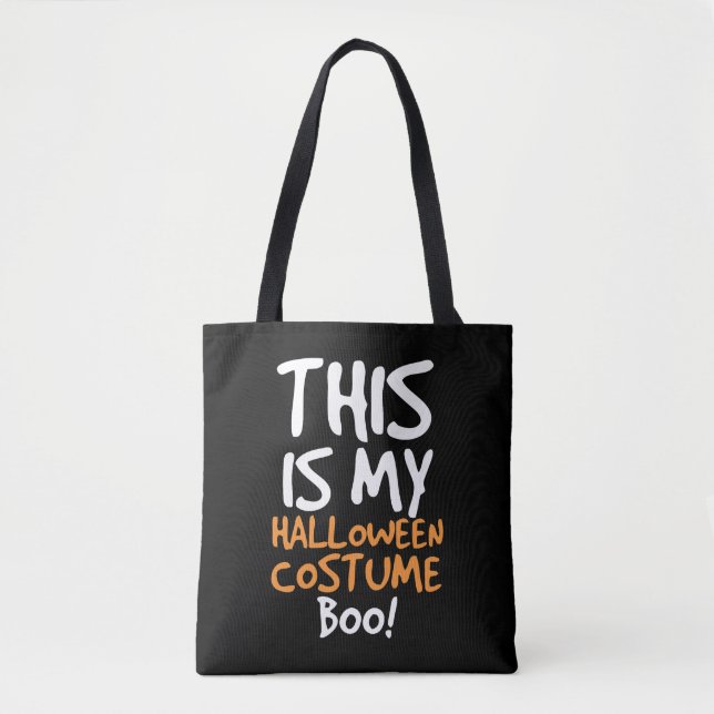 Tote Bag C'Est Mon Costume D'Halloween Boo (Devant)