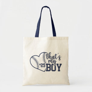 Tote Bag C'Est Mon Garçon Custom Baseball Maman Softball Ma