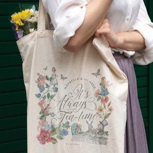 Tote Bag C'est toujours Tea-Time Vintage Alice au pays des