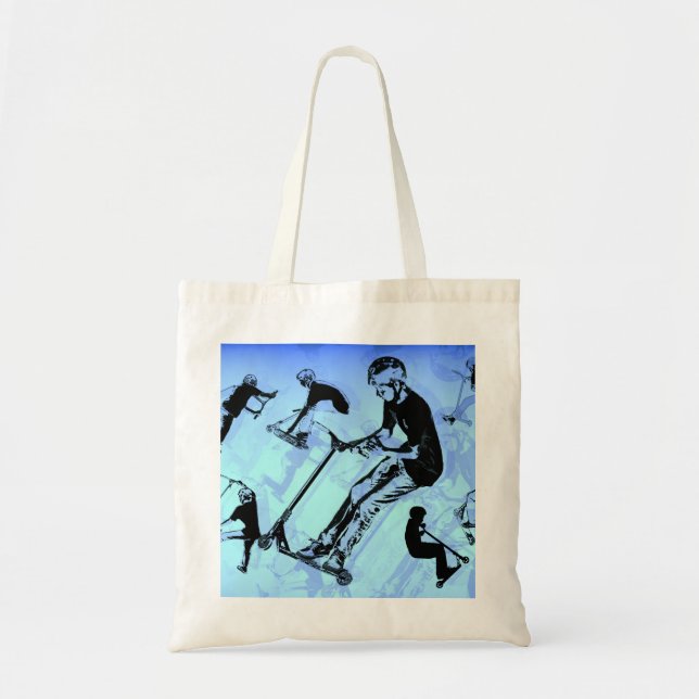 Tote Bag C'est tout sur la trottinette ! - Tricks de trotti (Devant)