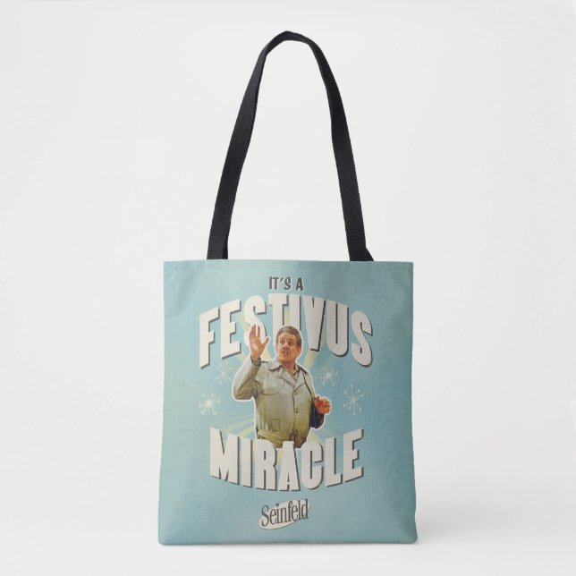 Tote Bag C'est un Miracle de Festivus (Devant)