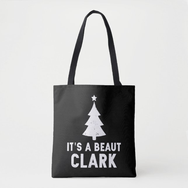 Tote Bag C'est une belle Clark vacances de Noël (Devant)