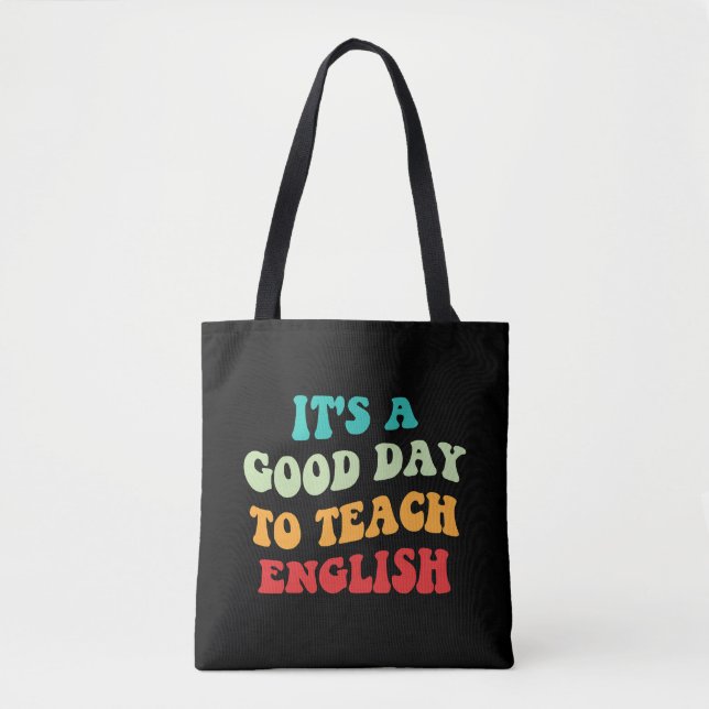 Tote Bag C'est une bonne journée pour apprendre l'anglais I (Devant)