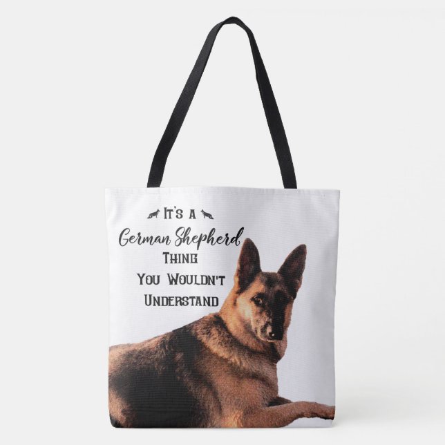 Tote Bag C'est une chose de berger allemand (Devant)