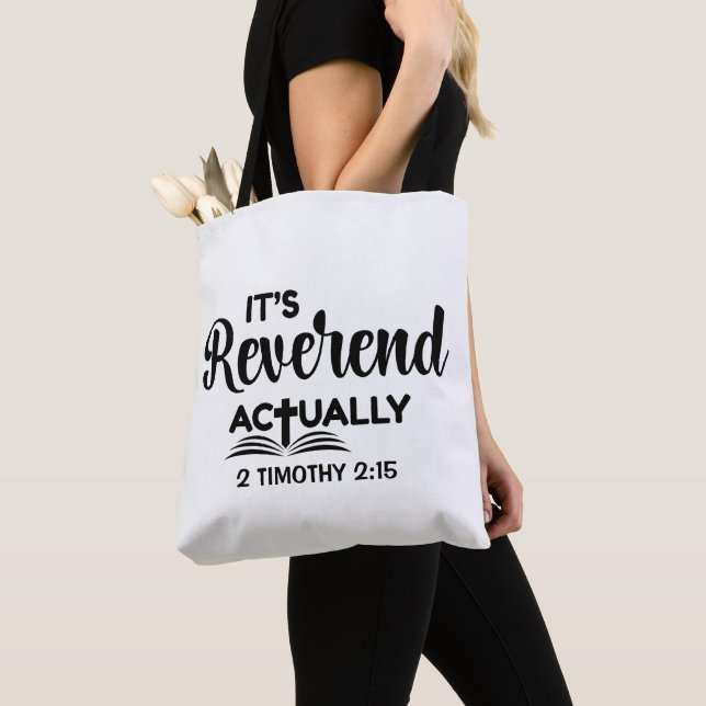 Tote Bag C'est vraiment révérend, Ordination d'un pasteur a (De près)