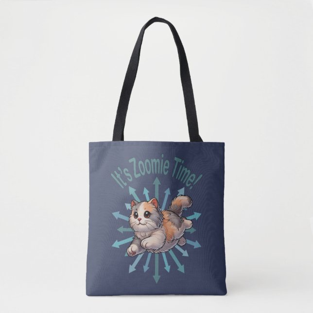 Tote Bag C'est Zoomie Time Dilute Calico Cat (Devant)