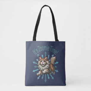 Tote Bag C'est Zoomie Time Maine Coon Cat
