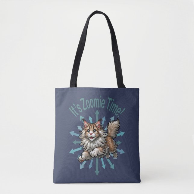 Tote Bag C'est Zoomie Time Maine Coon Cat (Devant)