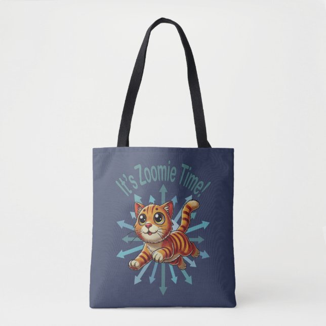Tote Bag C'est Zoomie Time Orange Tabby Cat (Devant)