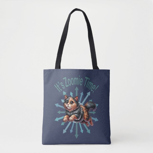 Tote Bag C'est Zoomie Time Tortoise Shell Cat (Devant)