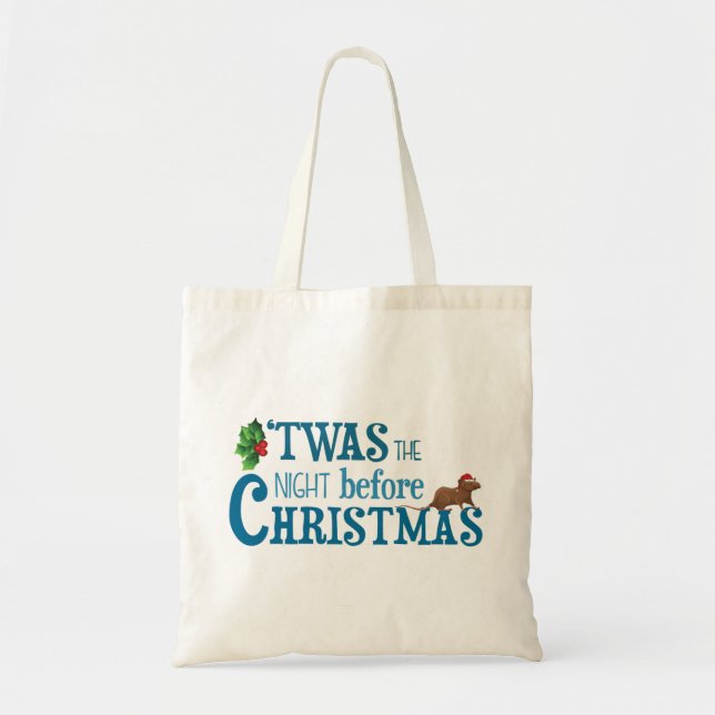 Tote Bag c'était la veille de noël (Devant)