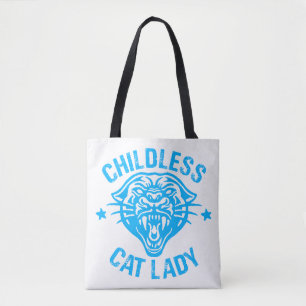 Tote Bag Cette dame aux chats sans enfants vote Kamala-Harr