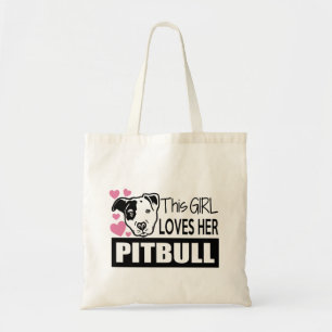 Tote Bag Cette fille aime son Pitbull