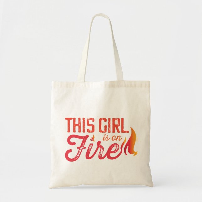 Tote Bag Cette fille est en feu (Devant)
