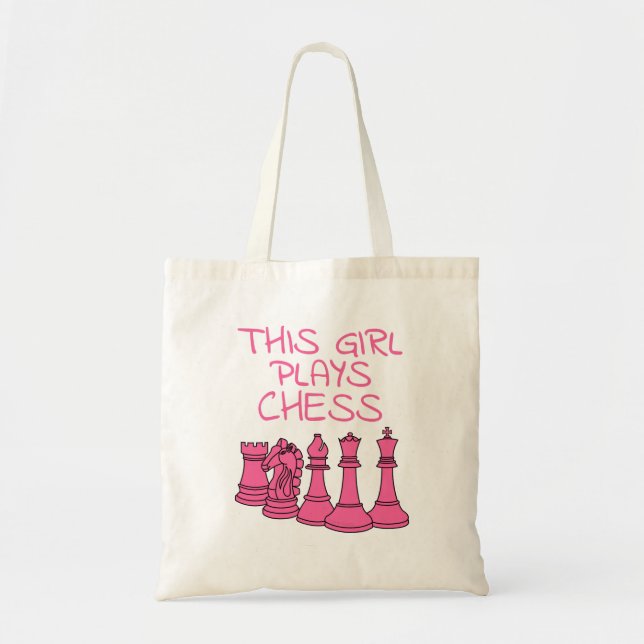 Tote Bag Cette Fille Joue Aux échecs (Devant)