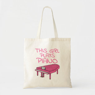 Tote Bag Cette Fille Joue Piano, Pianiste Femme