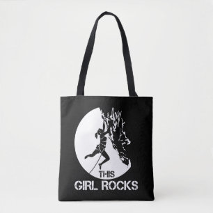 Tote Bag Cette Fille Rocks Escalade Carabiner Grimper