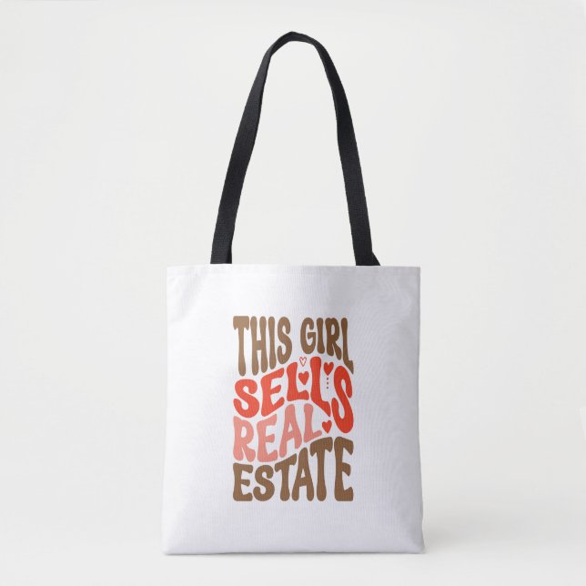 Tote Bag Cette Fille Vend Immobilier-01 (Devant)