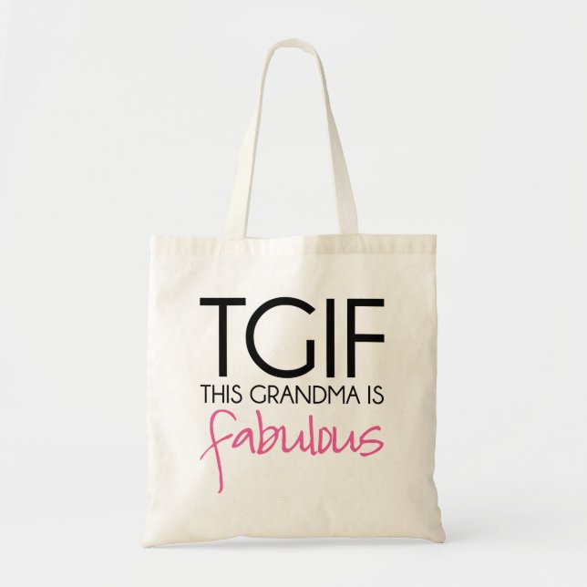 Tote Bag Cette grand-maman de TGIF est fabuleuse (Devant)