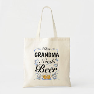 Tote Bag Cette grand-mère a besoin d'une bière, Drôle à boi