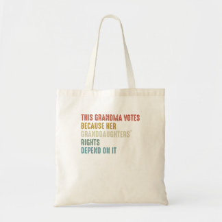 Tote Bag Cette Grand-Mère Vote Parce Que Ses Petites-Filles