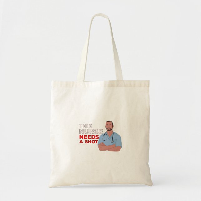 Tote Bag Cette Infirmière A Besoin D'Une Balle (Devant)