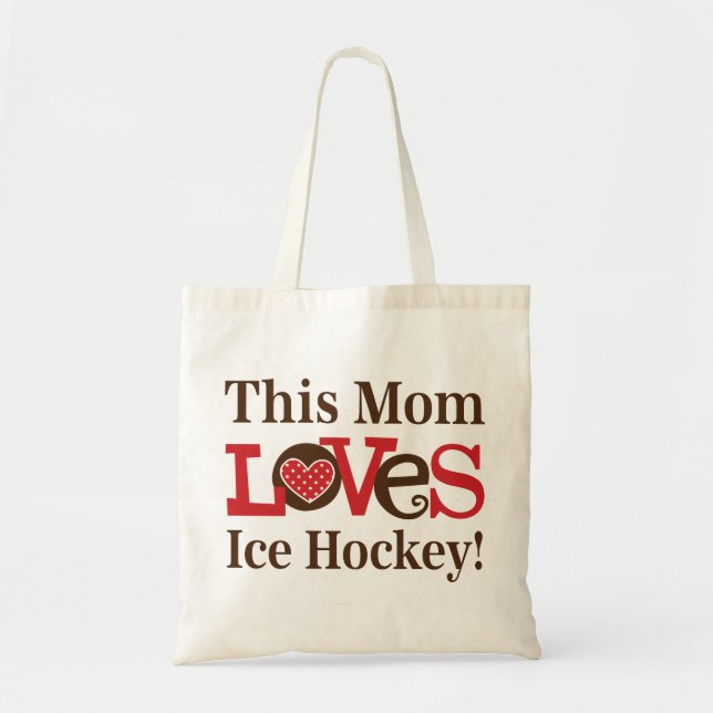 Tote Bag Cette maman adore le hockey sur glace (Devant)