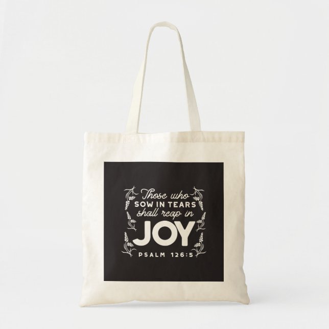 Tote Bag Ceux qui sèment dans les larmes moissonneront dans (Devant)