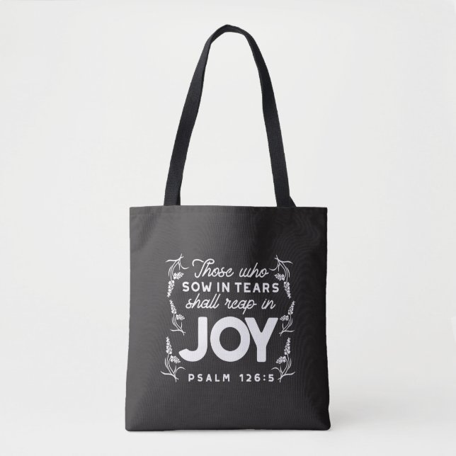 Tote Bag Ceux qui sèment dans les larmes moissonneront dans (Devant)