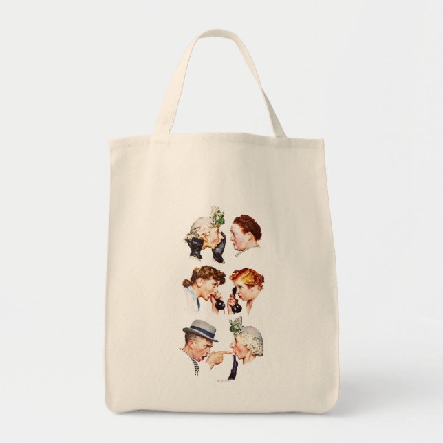 Tote Bag Chaîne de bavardage (Devant)