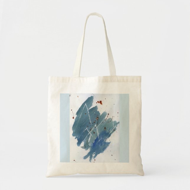 Tote Bag Chaîne de montagne bleue (Devant)