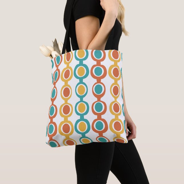 Tote Bag Chaîne moderne du milieu du siècle (De près)