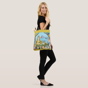 TOTE BAG CHAÎNES N'FITZ ET MENAGERIE D'AMIS, AMUSANT