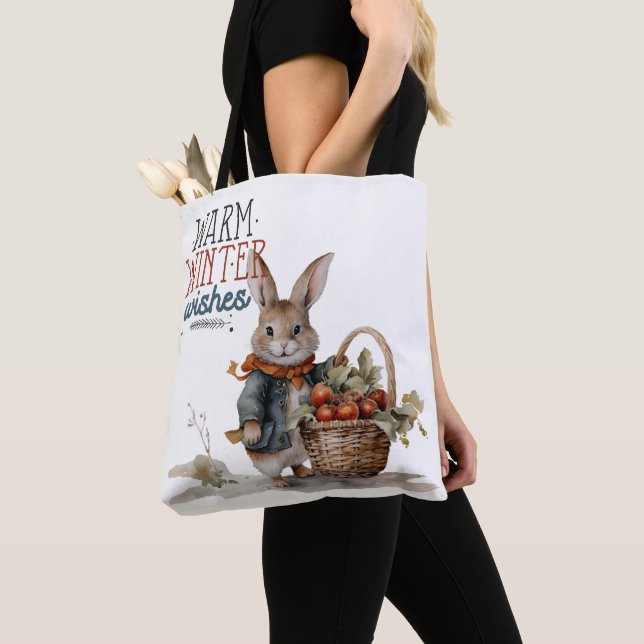 Tote Bag Chaleureux désir d'hiver (De près)