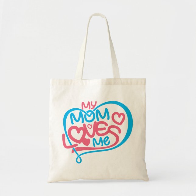 Tote Bag Chaleureux "Ma mère m'aime" Conception spéciale de (Devant)