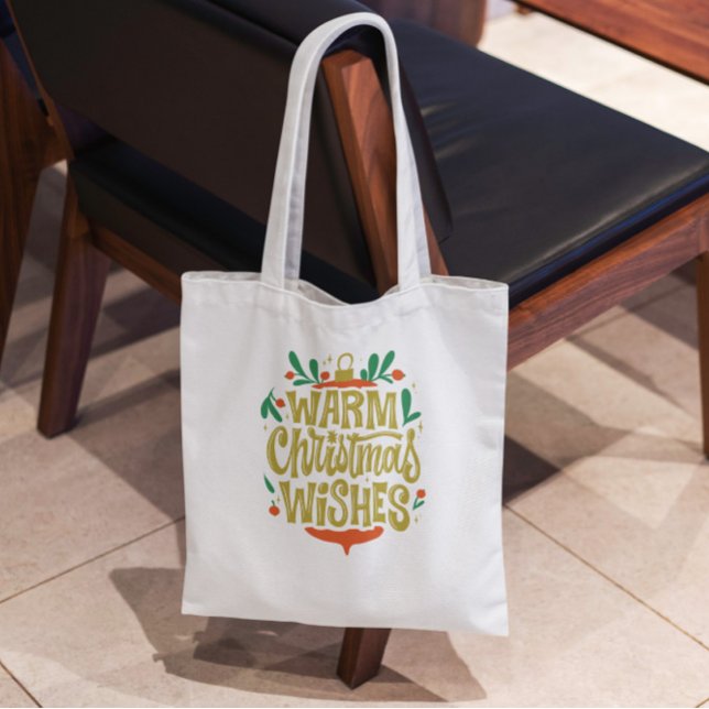 Tote Bag Chaleureux voeux de Noël (Créateur téléchargé)