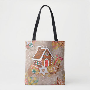 Tote Bag Chambre de pain d'épice et biscuits Fourre-tout d