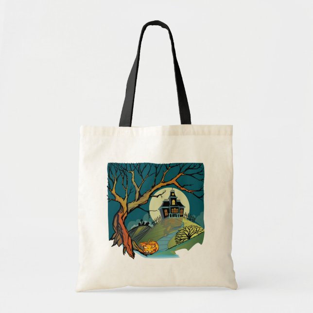 Tote Bag Chambre hantée éffrayante (Devant)