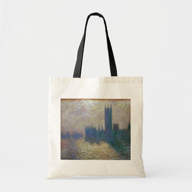 Tote Bag Chambres du Parlement (Londres), Monet (Devant)