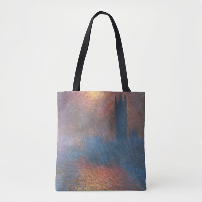 Tote Bag Chambres du Parlement, Londres par Claude Monet (Devant)