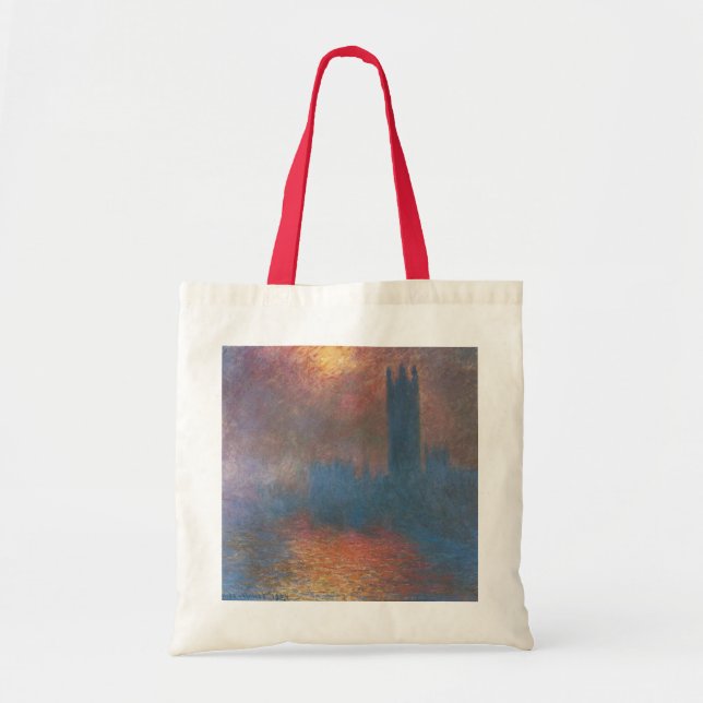 Tote Bag Chambres du Parlement, Londres par Claude Monet (Devant)