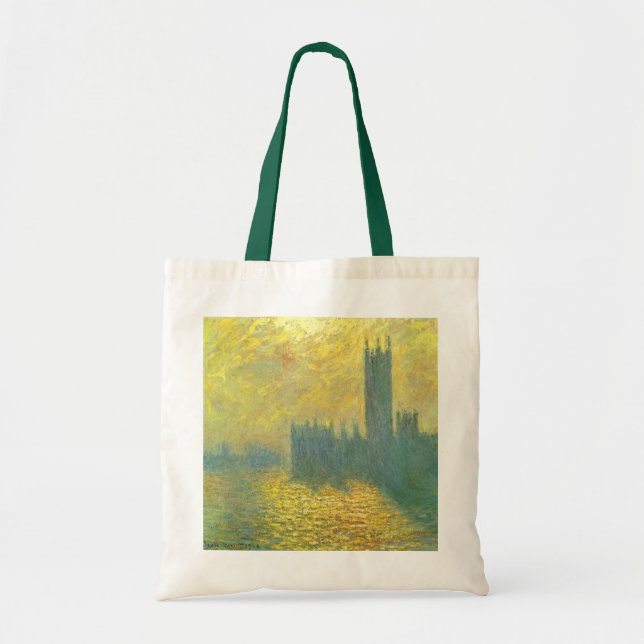 Tote Bag Chambres du Parlement, Stormy Sky par Claude Monet (Devant)