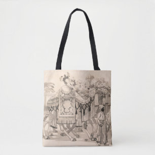 Tote Bag Chameaux Marchant Habillés En Costume