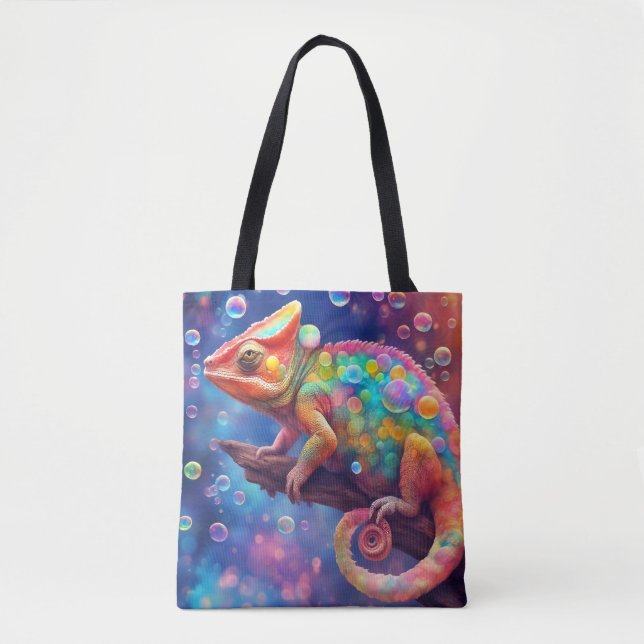 Tote Bag Chameleon 2 bulles (Devant)