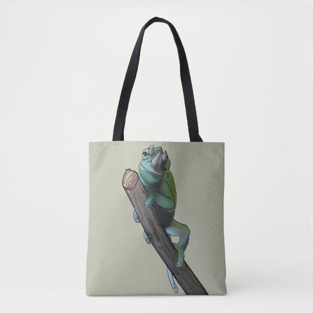 Tote Bag Chameleon de Cute Jackson (Devant)