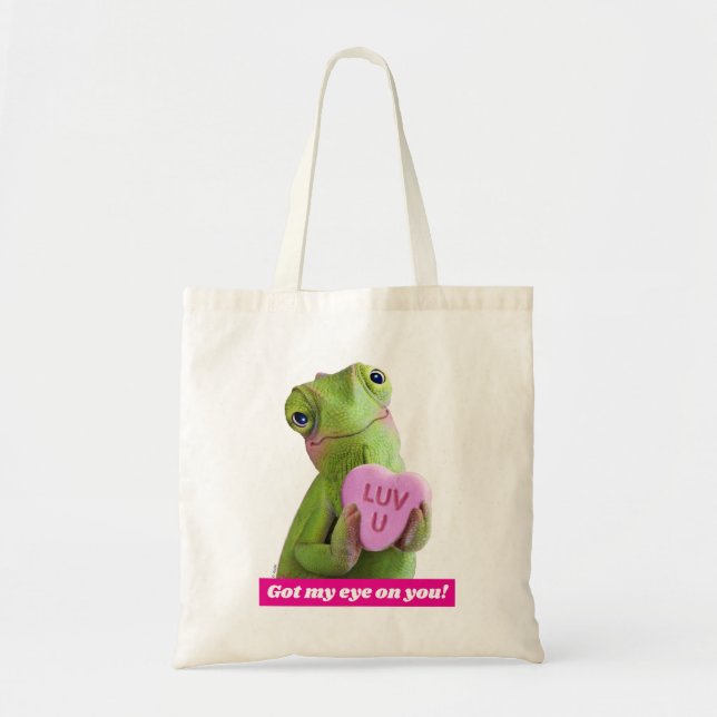 Tote Bag Chameleon Heart (Luv U) (Devant)