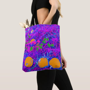 Tote Bag Champ Citrouille purplé dans le style Pop Art